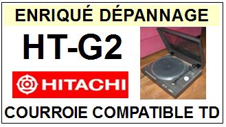 HITACHI HTG2 HT-G2 Courroie Tourne-disques <BR><small>sc 13-12</small>