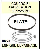 HITACHI HTL303 HT-L303 <br>Courroie plate d\'entrainement Tourne-disques (<b>flat belt</b>)<small> 2016-01</small>