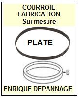 HITACHI HTMD28 HT-MD28 <br>Courroie plate d'entrainement tourne-disques (<b>flat belt</b>)<small> 2016-10</small>
