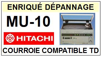 HITACHI MU10 MU-10 Courroie Tourne-disques <small>13-07</small>