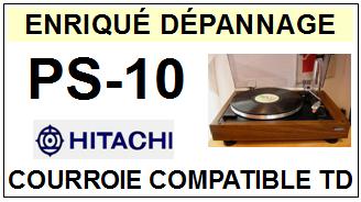 HITACHI PS10 PS-10 Courroie Tourne-disques <BR><small>a 2014-09</small>