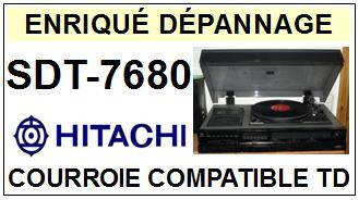 HITACHI SDT7680 SDT-7680 Courroie Tourne-disques <BR><small> 2014-02</small>