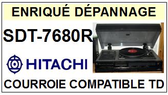 HITACHI SDT7680R SDT-7680R Courroie Tourne-disques <BR><small>a 2014-02</small>
