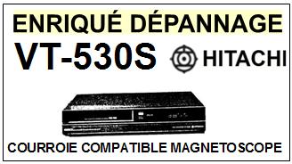 HITACHI VT530S VT-530S <br>Courroie pour Magntoscope (<B>square belt</B>)<small> 2016-07</small>