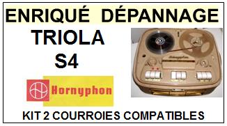 HORNYPHON TRIOLA S4  kit 2 Courroies Magntophone <BR><small>a 2014-09</small>