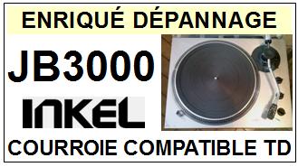 INKEL<br> JB3000 courroie (flat belt) pour tourne-disques <BR><small>a 2015-03</small>