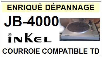INKEL JB4000 JB-4000 <br>Courroie pour tourne-disques (flat belt)<small> 2015-09</small>