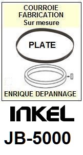 INKEL JB5000 JB-5000 <br>Courroie plate d\'entrainement Tourne-disques (<b>flat belt</b>)<small> 2016-02</small>