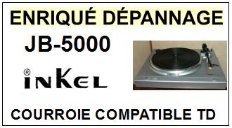 INKEL JB5000 JB-5000 <br>Courroie plate d\'entrainement Tourne-disques (<b>flat belt</b>)<small> 2016-02</small>