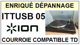 ION<br> ITTUSB05 ITT USB 05 Courroie (flat belt) Tourne-disques<small> 2015-10</small>
