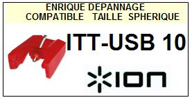 ION-ITTUSB10  ITT-USB 10-POINTES-DE-LECTURE-DIAMANTS-SAPHIRS-COMPATIBLES