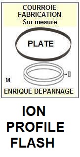 ION <br>Platine PROFILE FLASH Courroie Tourne-disques <BR><small>sc 2014-11</small>