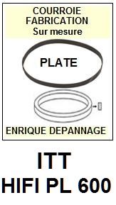 ITT-HIFI PL600-COURROIES-COMPATIBLES