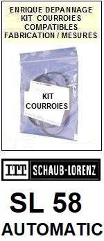 ITT SCHAUB LORENZ-SL58 AUTOMATIC-COURROIES-COMPATIBLES