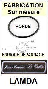 JEAN FRANCOIS LE TALLEC<br> LAMBDA  courroie (round belt) pour tourne-disques <BR><small>a 2015-03</small>