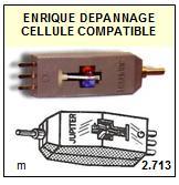 JUPITER  120  JUKEBOX  Cellule DOUBLE d\' ORIGINE avec diamant ( G /D )