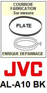 JVC<br> ALA10BK AL-A10BK Courroie (flat belt) Tourne-disques <BR><small>sce 2015-05</small>
