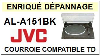 JVC ALA151BK AL-A151BK <br>Courroie plate d'entrainement tourne-disques (<b>flat belt</b>)<small> 2017 JUIN</small>