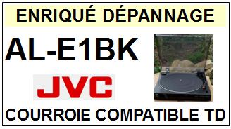 JVC<br> ALE1BK AL-E1BK Courroie (flat belt) pour Tourne-disques <BR><small>sce(1+2) 2015-05</small>