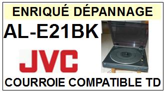 JVC ALE21BK AL-E21BK <br>Courroie plate d'entrainement tourne-disques (<b>flat belt</b>)<small> 2016-06</small>