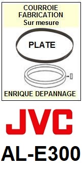 JVC ALE300 AL-E300 Courroie Tourne-disques <BR><small>sce 2014-06</small>