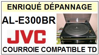 JVC ALE300BR AL-E300 BR Courroie Tourne-disques <small>13-10</small>