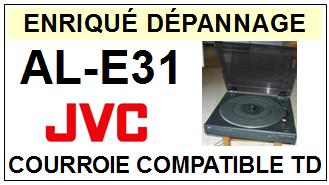 JVC ALE31 AL-E31 Courroie Tourne-disques <BR><small>sce 13-12</small>
