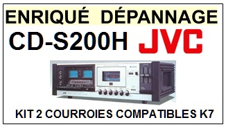 JVC-CDS200H CD-S200H-COURROIES-COMPATIBLES