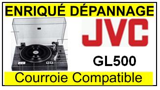 JVC   GL500 Courroie compatible TOURNE-DISQUES JVC