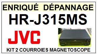 JVC HRJ315MS HR-J315MS <br>kit 2 courroies pour magntoscope (video recorder set belts)<small> 2015-10</small>