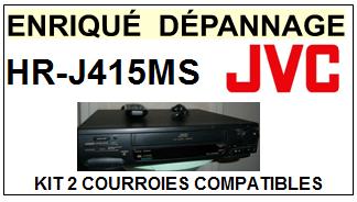 JVC HRJ415MS HR-J415MS <br>kit 2 courroies pour magntoscope (video recorder set belts)<small> 2015-10</small>