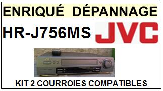 JVC HRJ756MS HR-J756MS <br>kit 2 courroies pour magntoscope (vido recorder set belts)<small> 2015-11</small>
