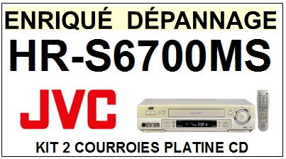 JVC-HRS6700MS HR-S6700MS-COURROIES-COMPATIBLES