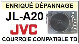 JVC<br> JLA20 JL-A20 courroie (flat belt) pour tourne-disques <BR><small>sce 2015-04</small>