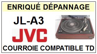 JVC<br> JLA3 JL-A3 courroie (flat belt) pour tourne-disques<small> 2015-10</small>