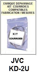 JVC-KD2U KD-2U-COURROIES-COMPATIBLES