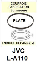 JVC LA110 L-A110 <br>Courroie plate d'entrainement tourne-disques (<b>flat belt</b>)<small> 2017-02</small>