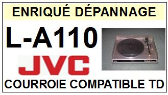 JVC LA110 L-A110 <br>Courroie plate d'entrainement tourne-disques (<b>flat belt</b>)<small> 2017-02</small>