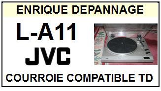 JVC LA11 L-A11 Courroie  (flat belt) Tourne-disques <BR><small>sce 2015-06</small>