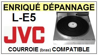 JVC LE5 L-E5<BR> Courroie (square belt) pour Bras Tangenciel <br><SMALL>ppos+bras 2015-03</small>