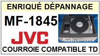 JVC<br> MF1845 MF-1845 Courroie (flat belt) pour Tourne-disques <BR><small>sc 2014-12</small>