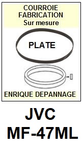 JVC-MF47ML MF-47ML-COURROIES-COMPATIBLES