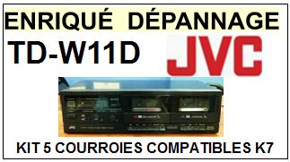 JVC-TDW11D TD-W11D-COURROIES-COMPATIBLES