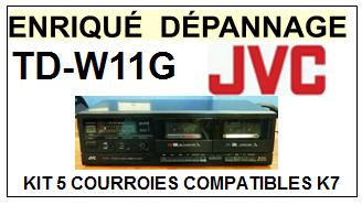 JVC-TDW11G TD-W11G-COURROIES-COMPATIBLES