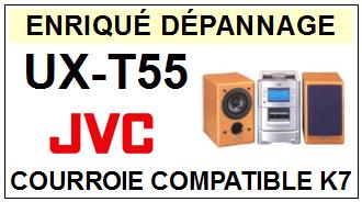 JVC<BR> UXT55 UX-T55 courroie (square belt) pour platine K7 <br><SMALL> 2015-01</small>