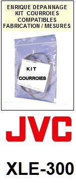 JVC<br> XLE300 XLE-300 kit 2 Courroies (set belts) pour platine CD<br><small>a 2015-04</small>