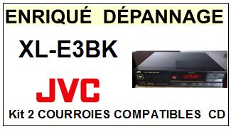 JVC-XLE3BK XL-E3BK-COURROIES-COMPATIBLES