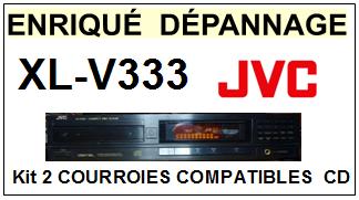 JVC XLV333 XL-V333 kit 2 Courroies Platine CD <br><small>a 2014-01</small>