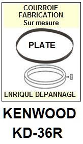 KENWOOD <br>Platine KD36R KD-36R Courroie Tourne-disques <BR>