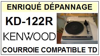 KENWOOD  KD122R  KD-122R  Courroie Compatible Tourne-disques